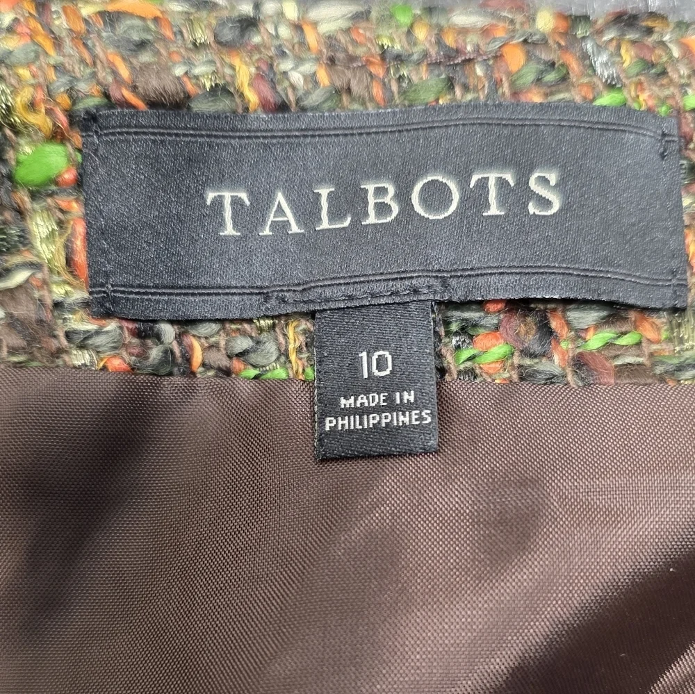 Talbots Multicolor Tweed Pencil Skirt. Size 10. EUC